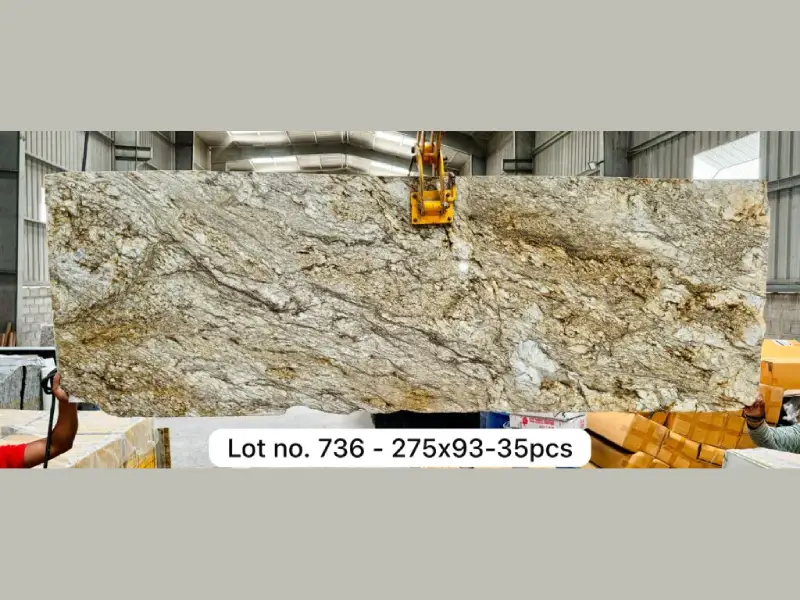 Blue Dunes Granite in Golden Tone